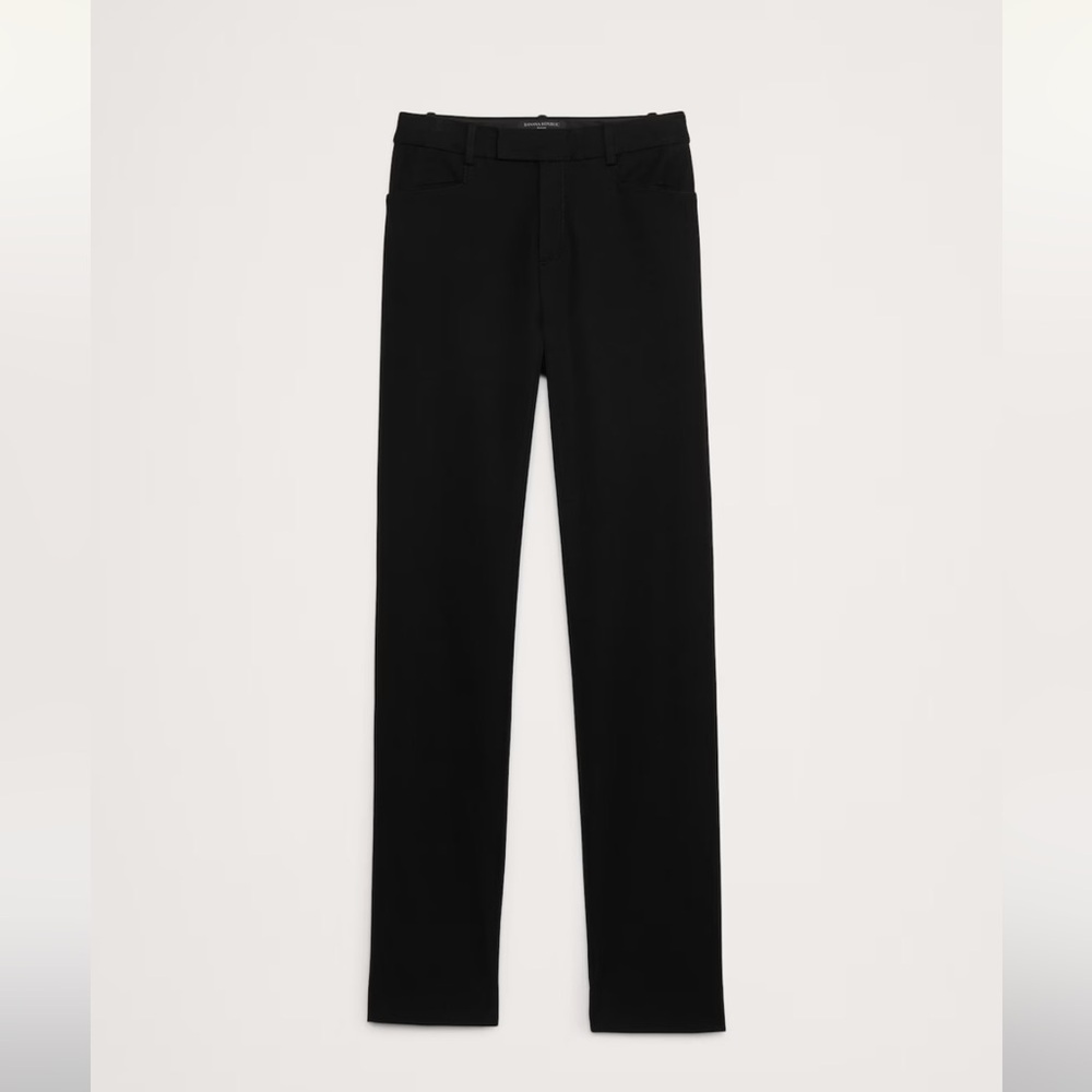 Banana Republic Petite Straight Black Pant Size 6